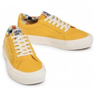 NEW Vans Sk8-Low Reissue S Skate Shoes Karina Rozunko Patent​/Honey Gold